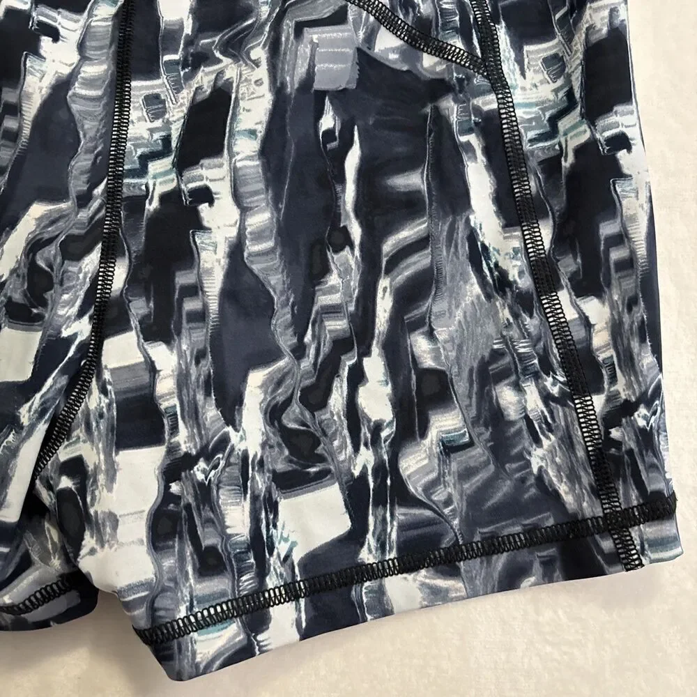 Nike Pro Dri-FIT Bike Shorts Abstract Print Athletic Compression Women's Medium